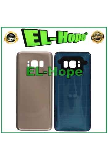 CARCASA DE BATERÍA PARA SAMSUNG GALAXY S8 SM-G950 CUBIERTA TRASERA DE VIDRIO DORADA