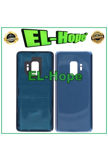 CARCASA DE BATERÍA PARA SAMSUNG GALAXY S9 SM-G960 TAPA TRASERA DE VIDRIO AZUL