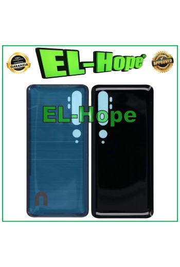 CARCASA DE BATERÍA PARA XIAOMI MI NOTE 10 PRO M1910F4S TAPA TRASERA NEGRA