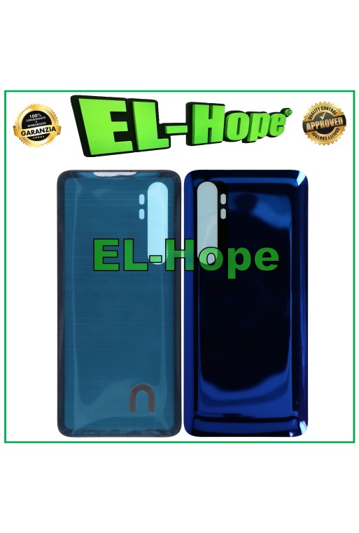 TAPA DE BATERÍA PARA XIAOMI MI NOTE 10 LITE M2002F4LG CRISTAL TRASERO AZUL