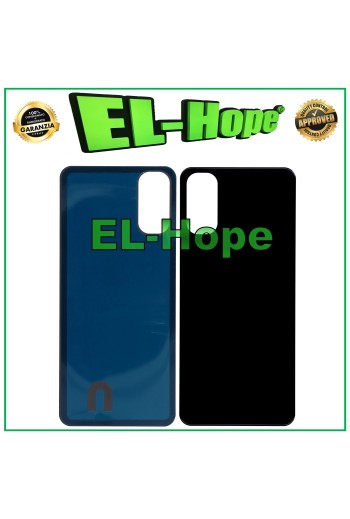 TAPA DE BATERÍA PARA OPPO RENO 4 CPH2113 CPH2091 CRISTAL TRASERO NEGRO