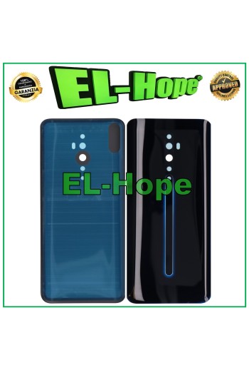 TAPA DE BATERÍA PARA OPPO RENO 2Z CPH1945 CPH1951 CRISTAL TRASERO NEGRO