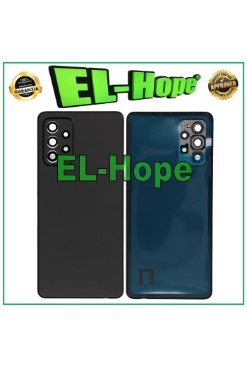 TAPA DE BATERÍA PARA SAMSUNG GALAXY A72 SM-A726 CARCASA TRASERA DE VIDRIO NEGRA