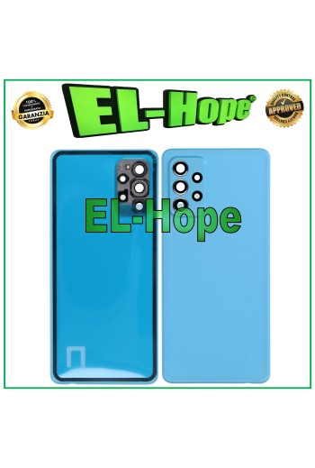 TAPA DE BATERÍA PARA SAMSUNG GALAXY A72 SM-A726 CARCASA TRASERA DE VIDRIO AZUL