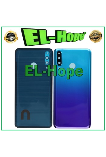 CARCASA DE BATERÍA PARA HUAWEI P30 LITE MAR-LX1M LX1A LX2J CRISTAL TRASERO AZUL