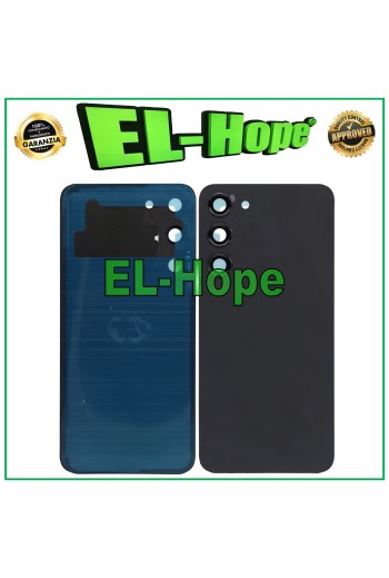 TAPA DE BATERÍA PARA SAMSUNG GALAXY S23+ PLUS SM-S916 CRISTAL TRASERO NEGRO
