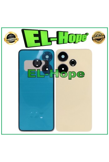 TAPA DE BATERÍA PARA XIAOMI REDMI 13 2404ARN45A CUERPO TRASERO CRISTAL DORADO