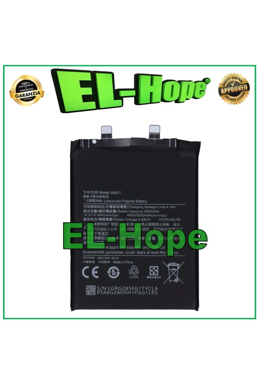 BATERIA BM5T PARA XIAOMI 14T 2406APNFAG 5000 mAh IGUAL A LA ORIGINAL