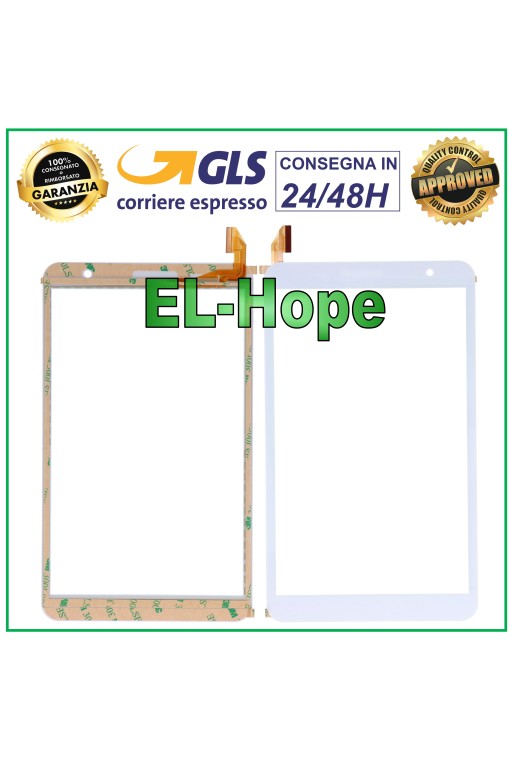 TABLETA DE VIDRIO CON PANTALLA TÁCTIL CLEMENTONI CLEMPAD 8 PRO V69905 VERSIÓN WIFI BLANCA