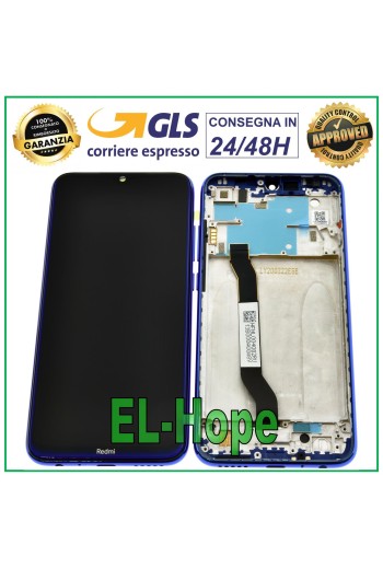 PANTALLA LCD + MARCO ORIGINAL XIAOMI REDMI NOTE 8 M1908C3JH PANTALLA TÁCTIL AZUL