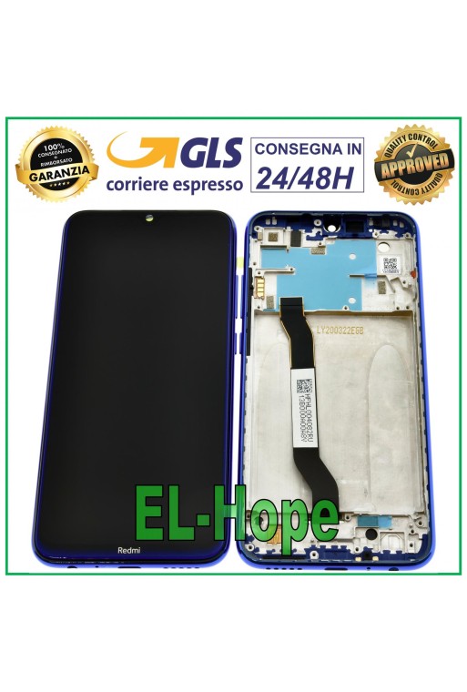 PANTALLA LCD + MARCO ORIGINAL XIAOMI REDMI NOTE 8 M1908C3JH PANTALLA TÁCTIL AZUL