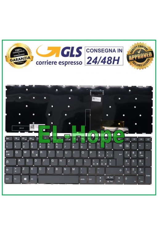 TECLADO ITALIANO PARA LENOVO IDEAPAD V15-ADA V15-IIL V15-IKB V15-IWL V15-IGL