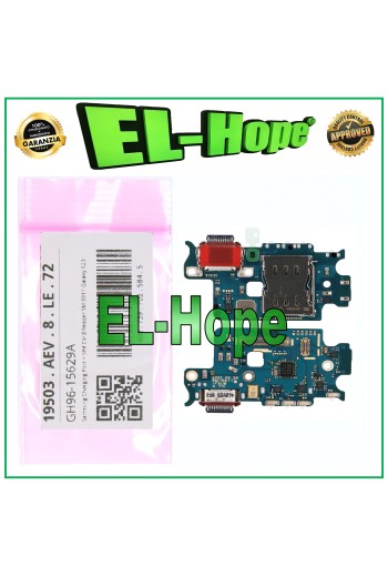 CONECTOR DE CARGA ORIGINAL SERVICIO SAMSUNG GALAXY S23 5G SM-S911 LECTOR SIM