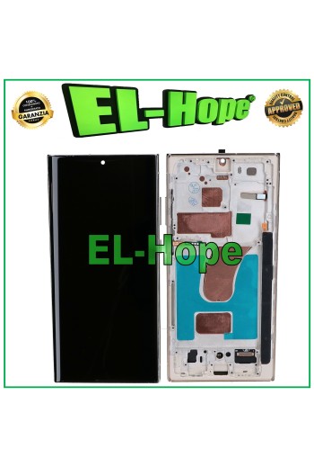 PANTALLA LCD TFT TÁCTIL MARCO PARA SAMSUNG GALAXY S23 ULTRA SM-S918 SKYBLUE