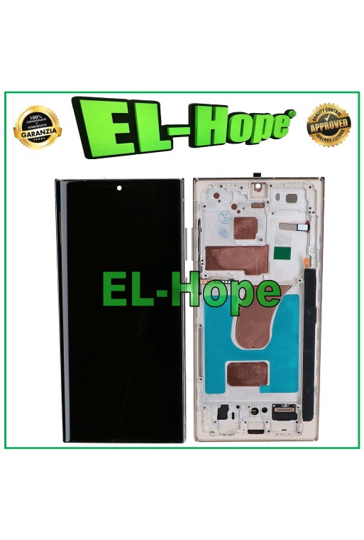PANTALLA LCD TFT TÁCTIL MARCO PARA SAMSUNG GALAXY S23 ULTRA SM-S918 SKYBLUE