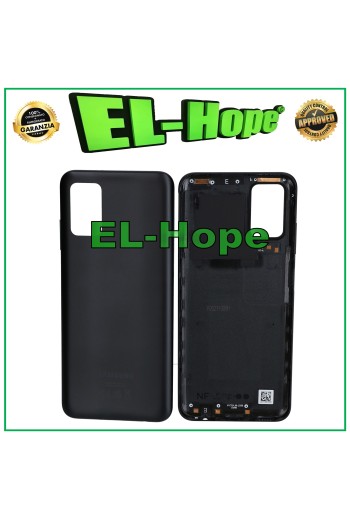 CUBIERTA DE BATERÍA ORIGINAL SAMSUNG GALAXY A03S SM-A037F CUERPO DE CRISTAL NEGRO