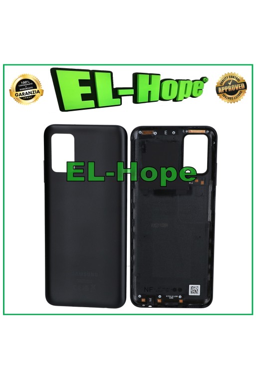 CUBIERTA DE BATERÍA ORIGINAL SAMSUNG GALAXY A03S SM-A037F CUERPO DE CRISTAL NEGRO