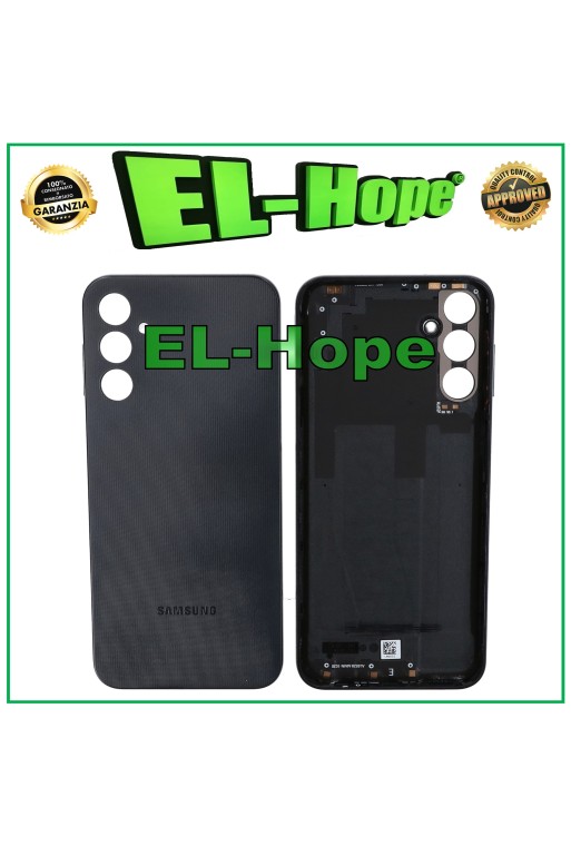 CUBIERTA DE BATERÍA ORIGINAL SAMSUNG GALAXY A14 4G SM-A145F CUERPO DE VIDRIO NEGRO