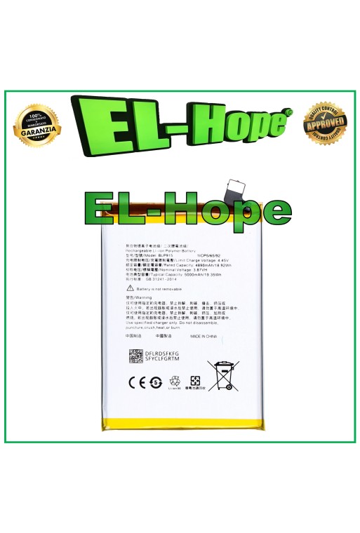 BATERÍA BLP915 PARA OPPO A17K 4G CPH2471 5000 mAh CALIDAD IGUAL A LA ORIGINAL