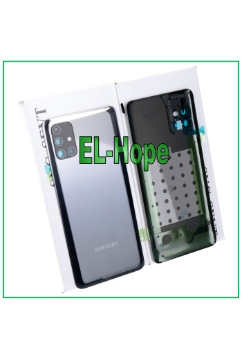 FUNDA TRASERA ORIGINAL PARA SAMSUNG GALAXY M31S SM-M317, FUNDA TRASERA PARA BATERÍA, NEGRA