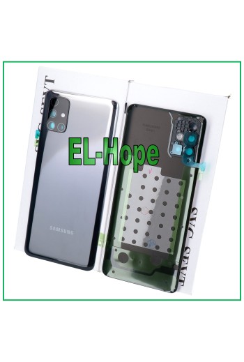FUNDA TRASERA ORIGINAL PARA SAMSUNG GALAXY M31S SM-M317, FUNDA TRASERA PARA BATERÍA, NEGRA