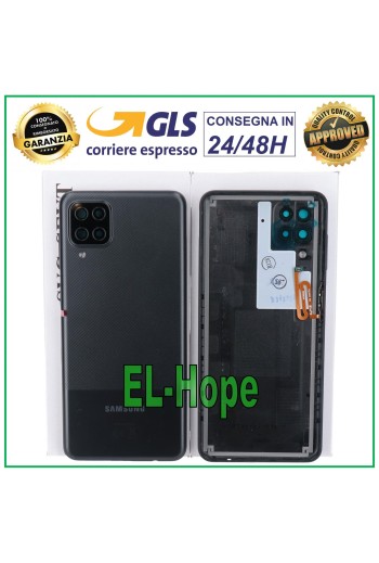 TAPA TRASERA DE BATERÍA ORIGINAL SAMSUNG GALAXY A12 SM-A125 NEGRA