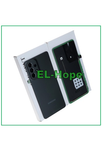 CUBIERTA DE BATERÍA ORIGINAL SAMSUNG GALAXY A53 5G SM-A536B CUERPO DE VIDRIO NEGRO