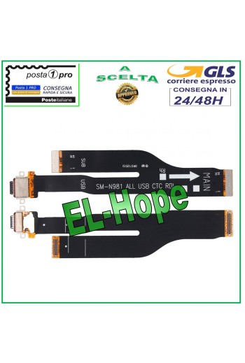 CONECTOR DE CARGA SAMSUNG GALAXY NOTE 20 5G SM-N980 PLACA BASE DE CARGA PLANA