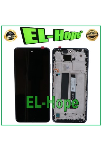 PANTALLA LCD + MARCO PARA XIAOMI REDMI NOTE 9 PRO 5G 2020 TÁCTIL MONTADO NEGRO