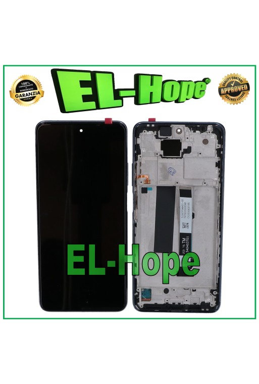 PANTALLA LCD + MARCO PARA XIAOMI REDMI NOTE 9 PRO 5G 2020 TÁCTIL MONTADO NEGRO