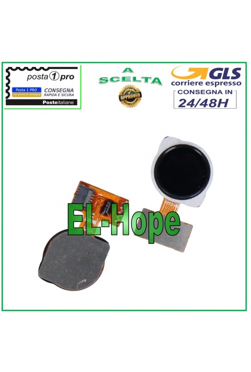 SENSOR DE HUELLAS DACTILARES BOTÓN INICIO XIAOMI REDMI M1901F7G M1901F7H NEGRO