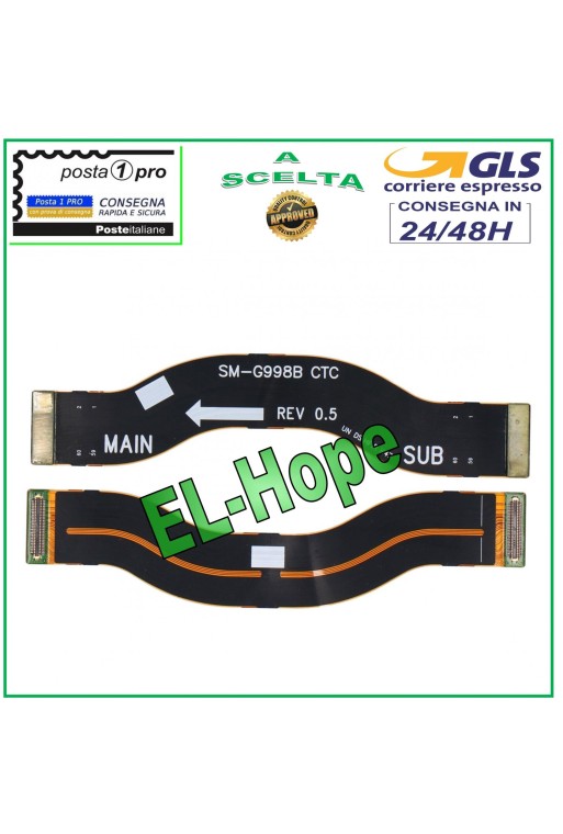 Conector de carga de placa base plana para Samsung Galaxy S21 Ultra SM-G998