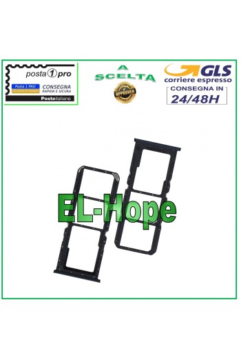 RANURA PARA CARRIL SIM COMPARTIMENTO PARA TARJETA MICRO SD PARA OPPO A16S CPH2271 / A16 CPH2269 NEGRO