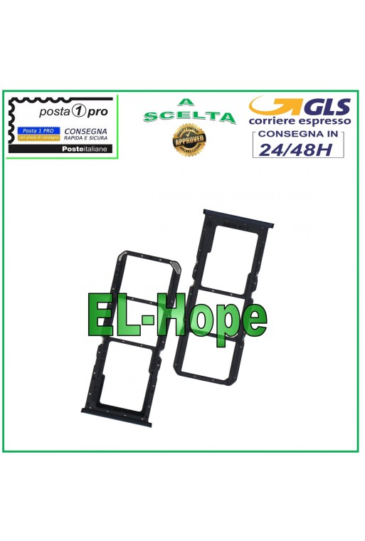 RANURA PARA CARRIL SIM COMPARTIMENTO PARA TARJETA MICRO SD PARA OPPO A16S CPH2271 / A16 CPH2269 NEGRO