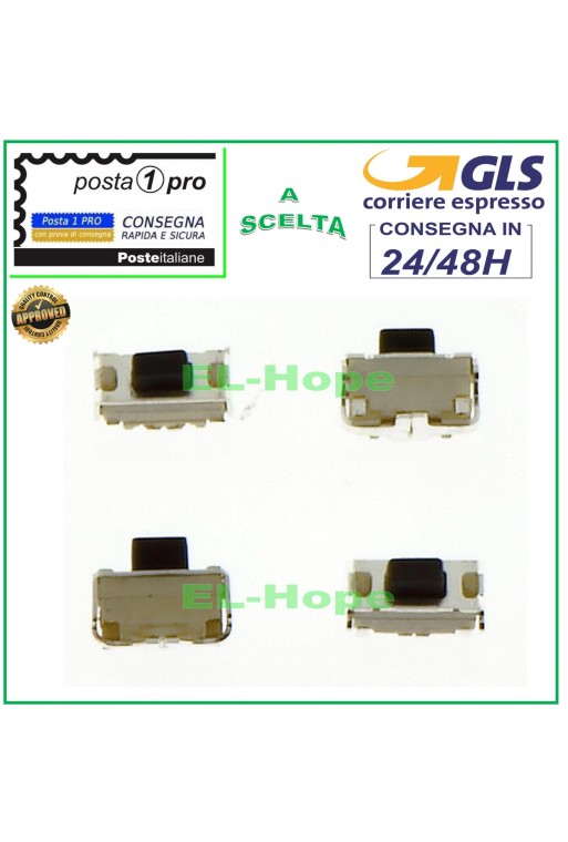 LLAVE BOTÓN MICRO INTERRUPTOR ENCENDIDO APAGADO VOLUMEN 2X4X3.5mm