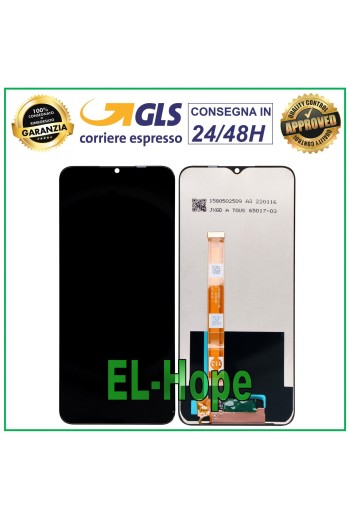 PANTALLA LCD PARA OPPO A54S CPH2273 PANTALLA TÁCTIL DE VIDRIO MONTADA NEGRA
