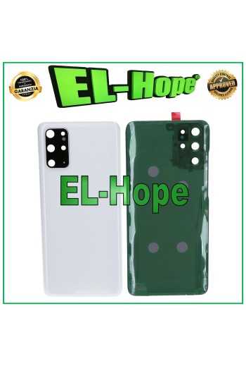 FUNDA TRASERA PARA SAMSUNG GALAXY S20 PLUS SM-G986 CUERPO TRASERO BLANCO