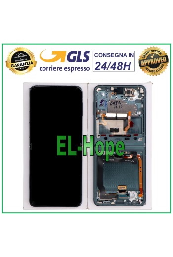 PANTALLA LCD ORIGINAL SAMSUNG GALAXY Z FLIP 3 5G SM-F711B TÁCTIL VERDE VERDE