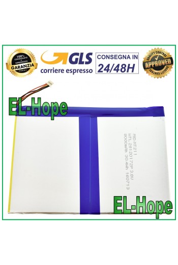 BATERIA VARIOS MODELOS TABLET 3.7V 8000 MAH - DIMENSIONES 16.4Cm * 11.8 cm * 0.3mm
