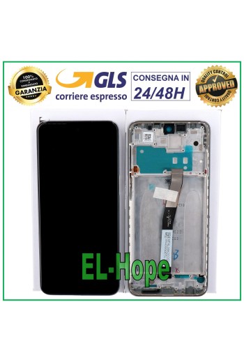 PANTALLA LCD TÁCTIL ORIGINAL XIAOMI REDMI NOTE 9S M2003J6 M2003J6A1G MARCO BLANCO