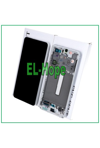 MARCO ORIGINAL PANTALLA LCD SAMSUNG GALAXY S21 FE SM-G990B PANTALLA TÁCTIL BLANCA