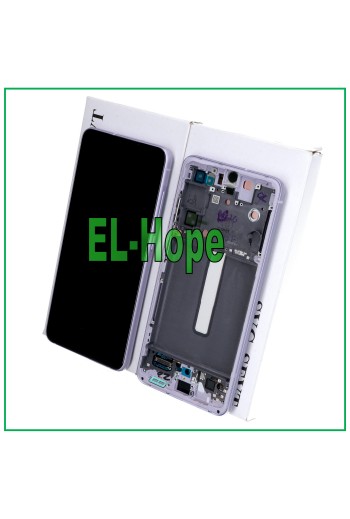 MARCO ORIGINAL PANTALLA LCD SAMSUNG GALAXY S21 FE SM-G990B PANTALLA TÁCTIL MORADA