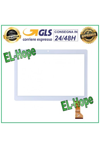 TABLETA DE VIDRIO CON PANTALLA TÁCTIL TOSCIDO MOD X107CL PLANA CÓDIGO HZYCTP-102296 BLANCA