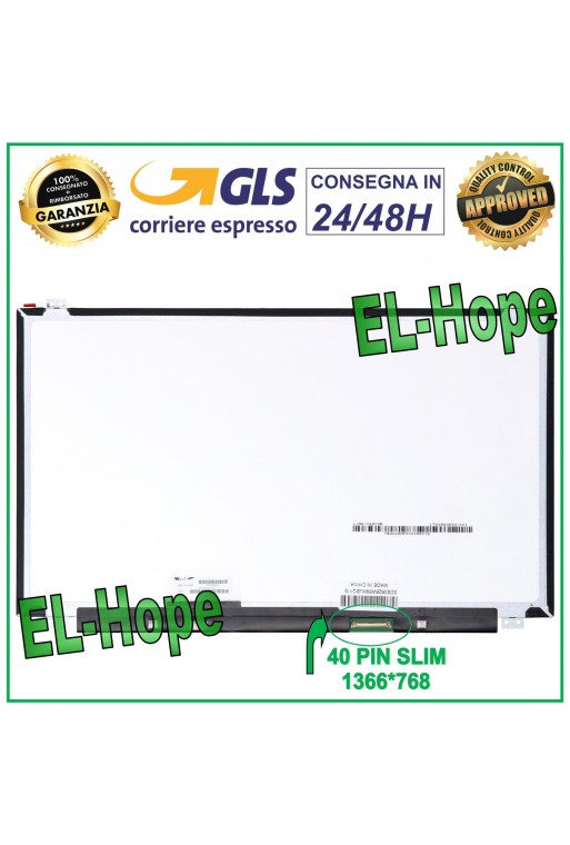 PANTALLA LTN156AT07-A01 PORTÁTIL LCD 15.6 40 PIN SLIM 1366*768 HD LED PANTALLA