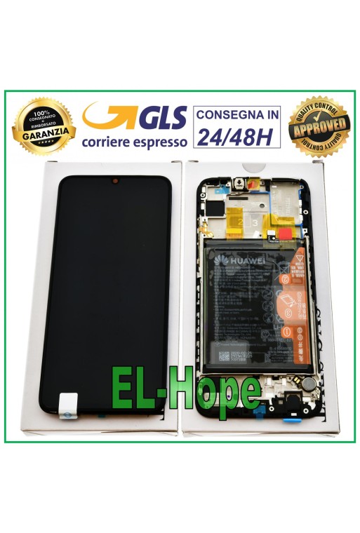 PANTALLA ORIGINAL MARCO TÁCTIL + BATERÍA HUAWEI P SMART PLUS 2019 POT-LX1T NEGRO
