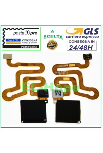 TECLA PLANA CON SENSOR DE HUELLAS HUAWEI P9 EVA-L09 L19 29 NEGRO