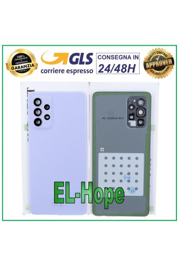 CUBIERTA TRASERA ORIGINAL DE VIDRIO MORADO PARA SAMSUNG GALAXY A72 SM-A726 5G