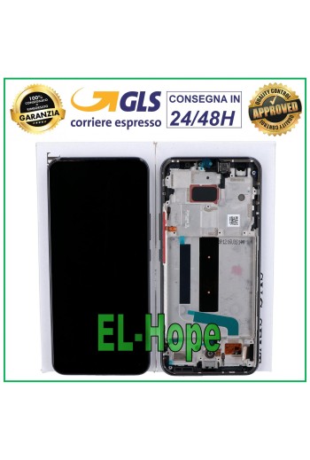 PANTALLA LCD + PANTALLA TÁCTIL ORIGINAL XIAOMI MI 10 LITE 5G M2002J9S MARCO NEGRO