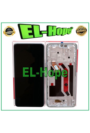 PANTALLA LCD TÁCTIL CON MARCO IGUAL AL SERVICIO ORIGINAL HONOR X9 5G ANY-NX1 CRISTAL PLATEADO