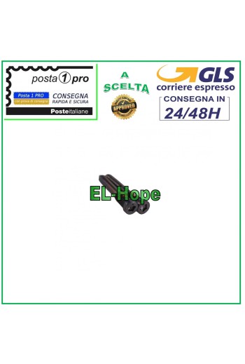 PAR DE 2 TORNILLOS PENTALOBE PARA IPHONE 11 / 12 / 13 / 14 PRO MAX PLUS TORX NEGRO